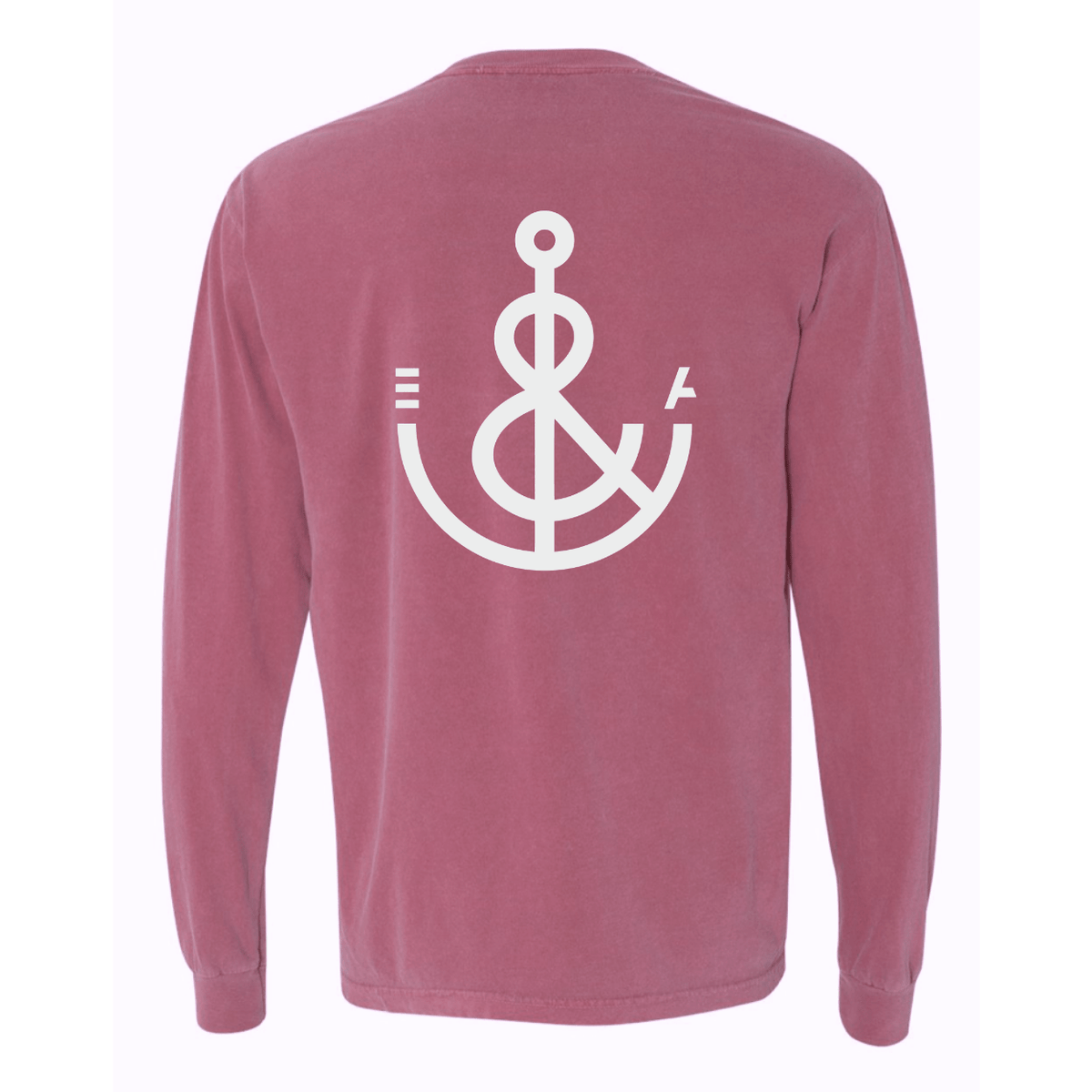 Signature Anchor Long Sleeve Tee Maroon Erie and Anchor