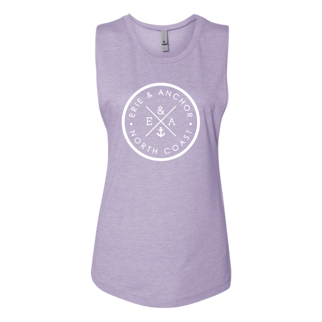 Women’s North Coast Muslce Tank- Lavendar