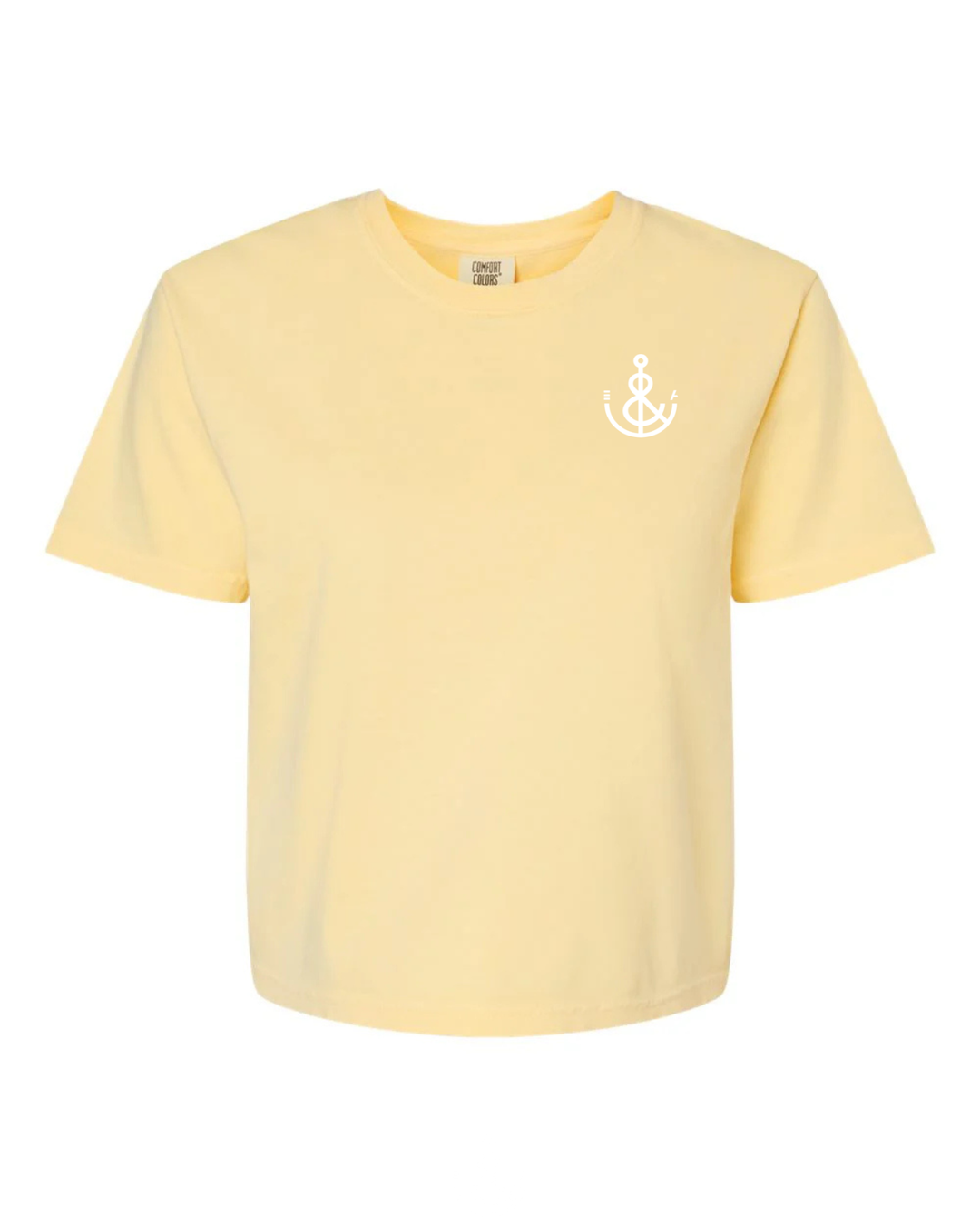 Women’s Anchor Boxy Tee- Gold