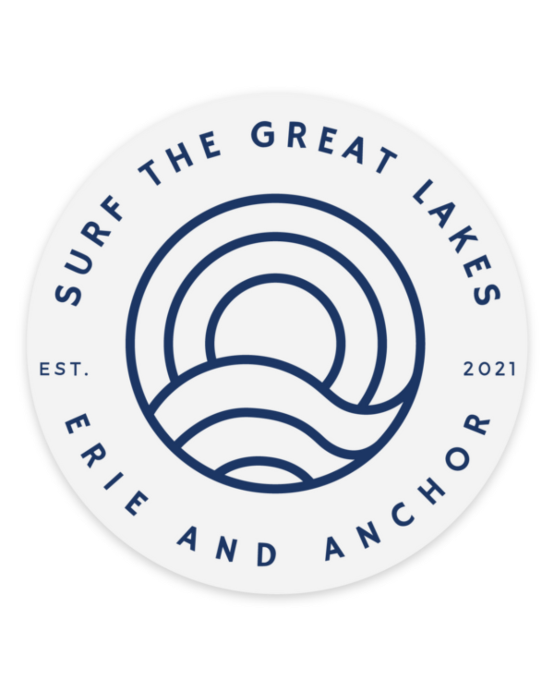 Surf The Great Lakes Sticker