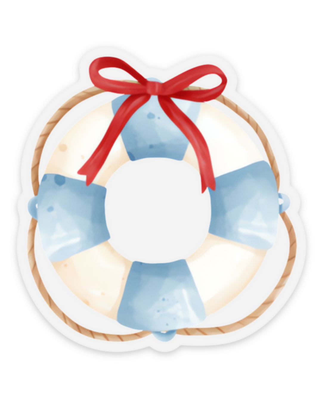Watercolor Life Preserver Sticker