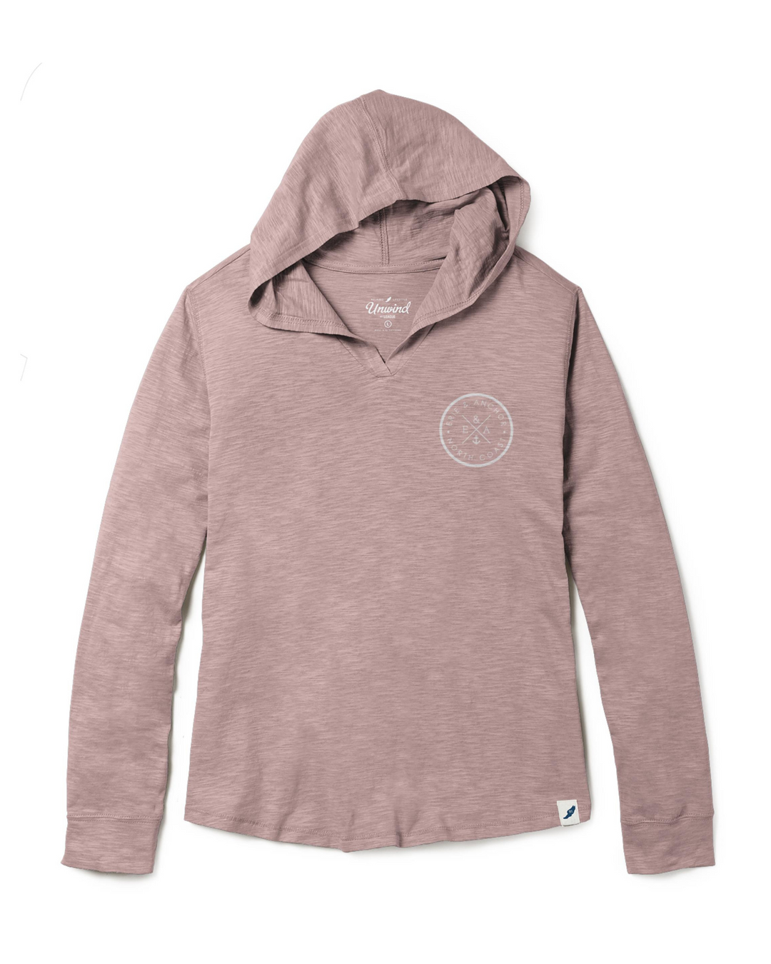 Women’s Lightweight Hooded Long Sleeve- Rose