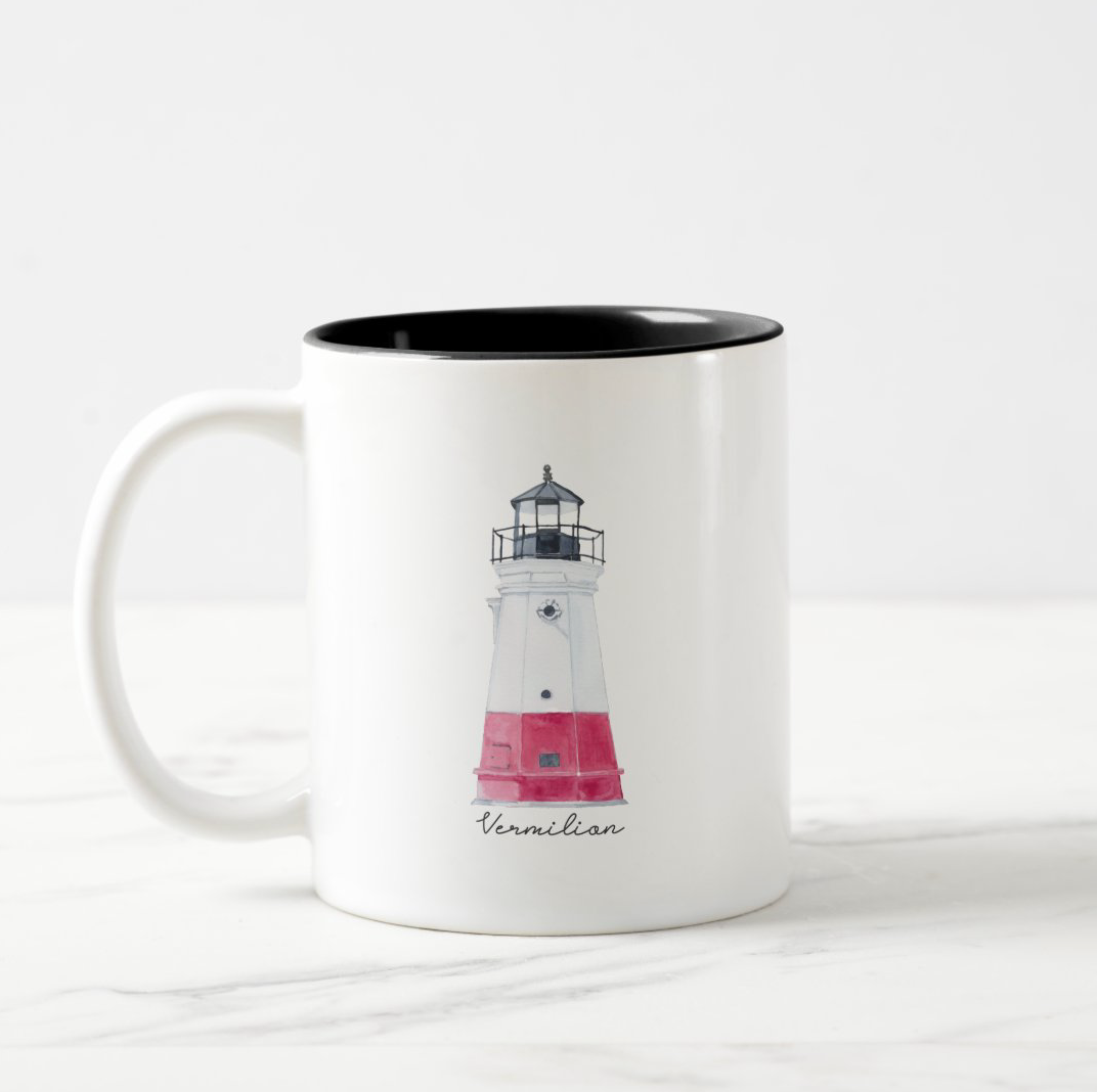 Vermilion Lighthouse Coffee Mug Erie and Anchor