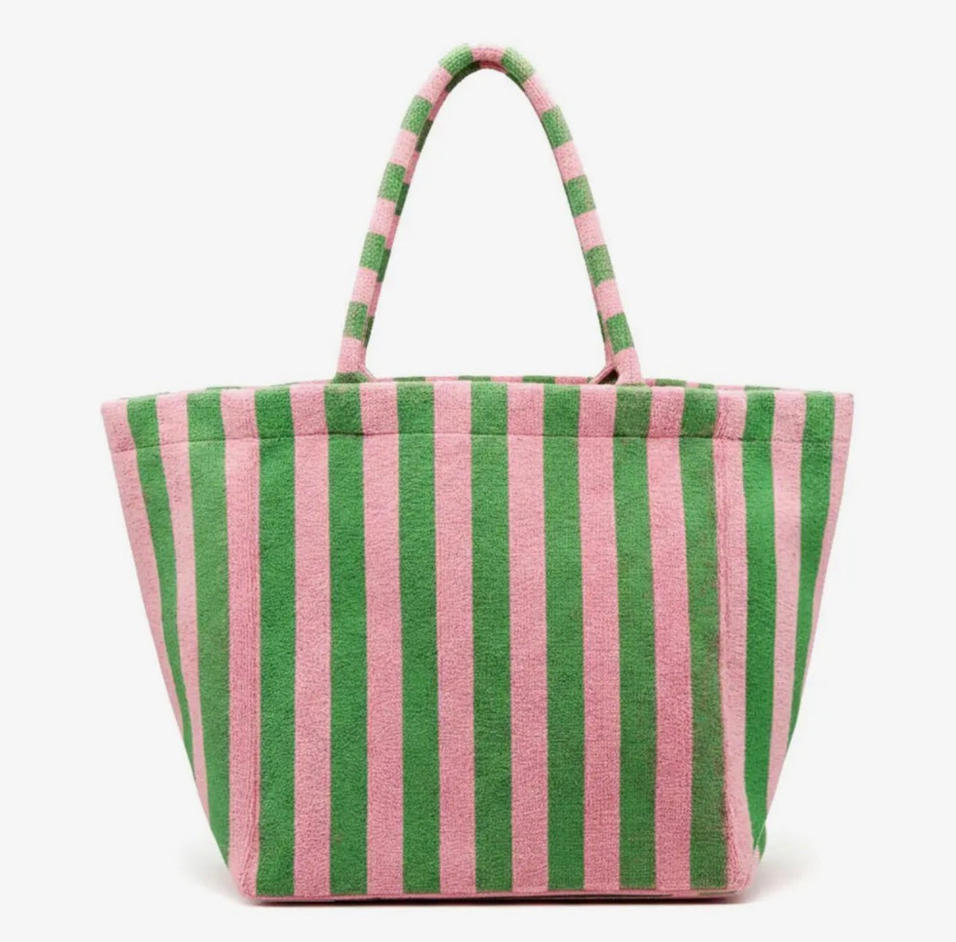 Striped Terry Tote Bag