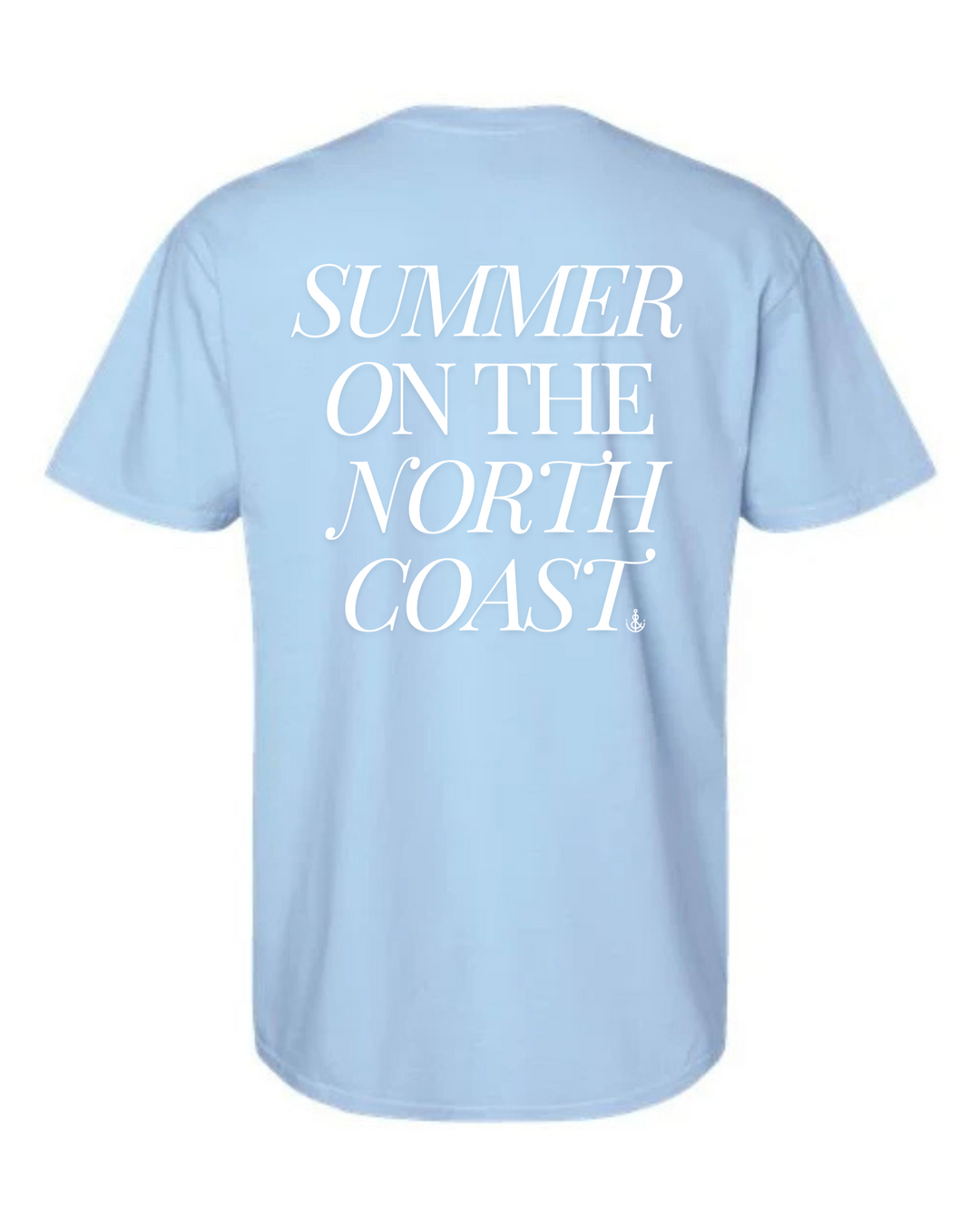 Unisex Summer On The North Coast Short Sleeve- Hydrangea