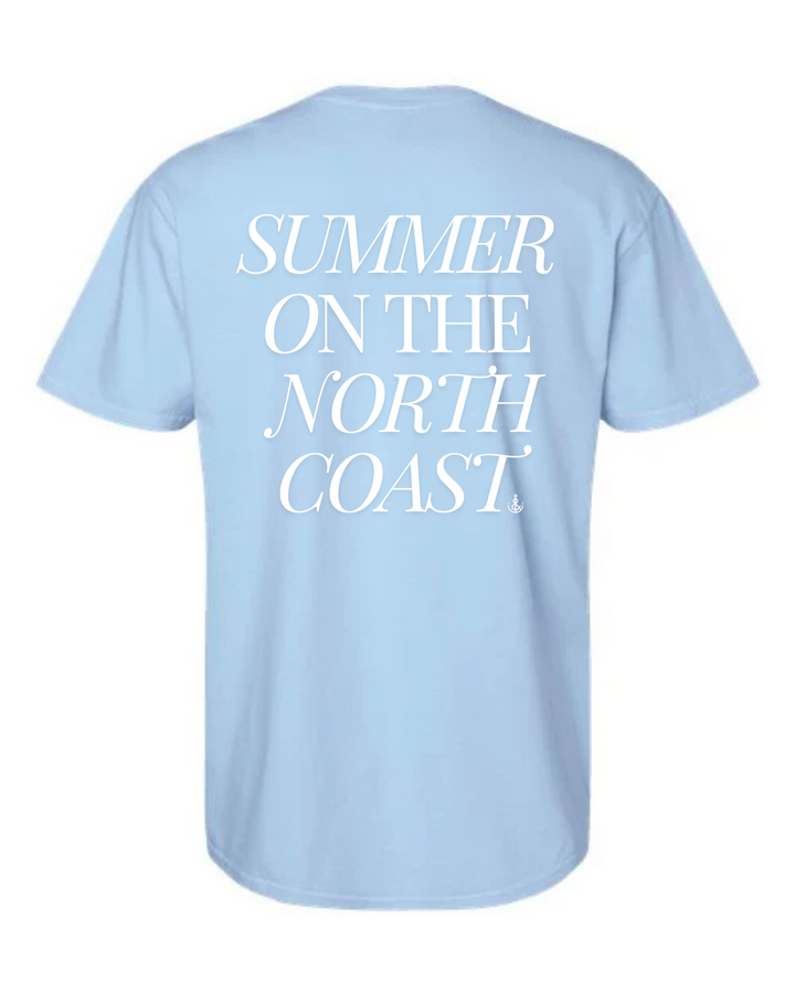 Unisex Summer On The North Coast Short Sleeve- Hydrangea