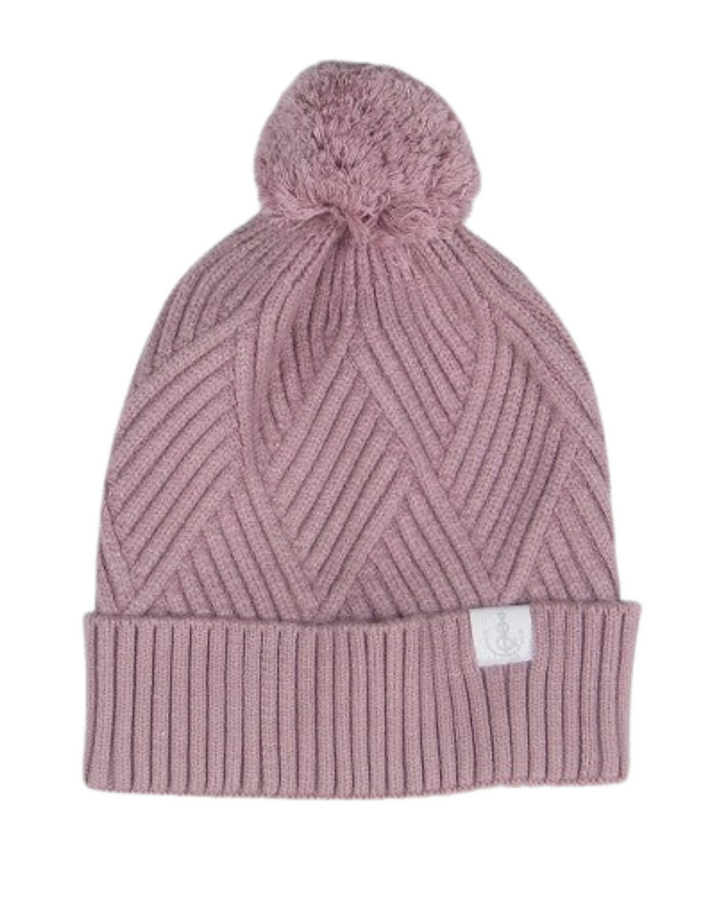 FINAL SALE Textured Knit Pom Beanie
