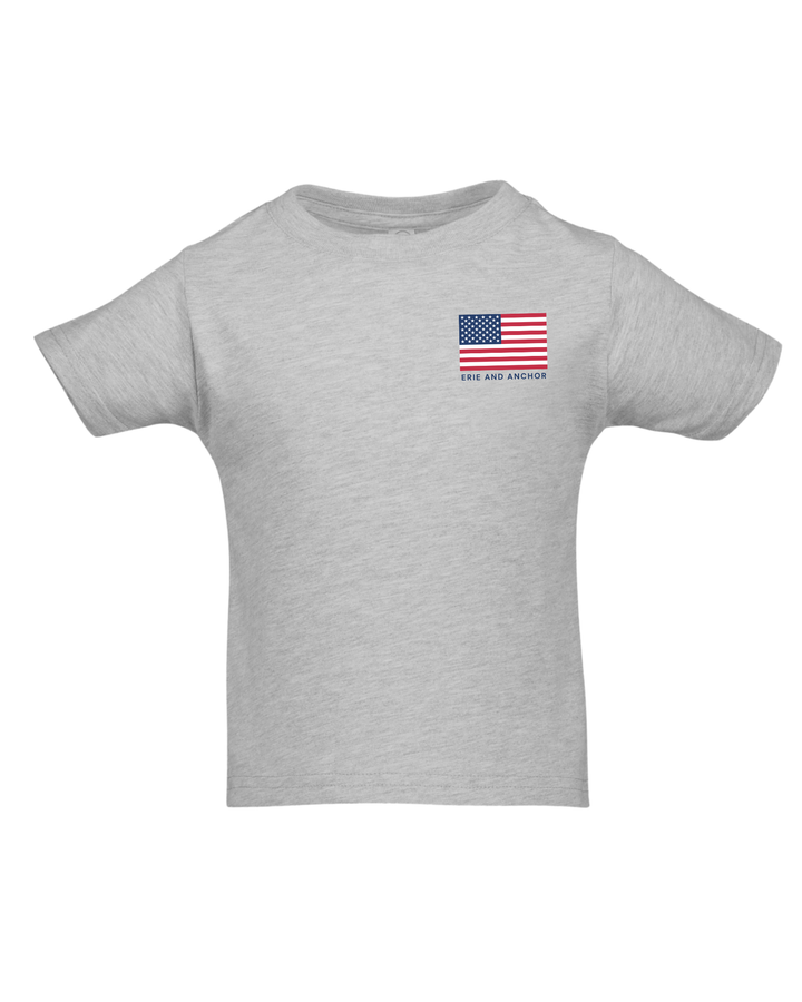 Infant Vermilion Flag Short Sleeve- Gray