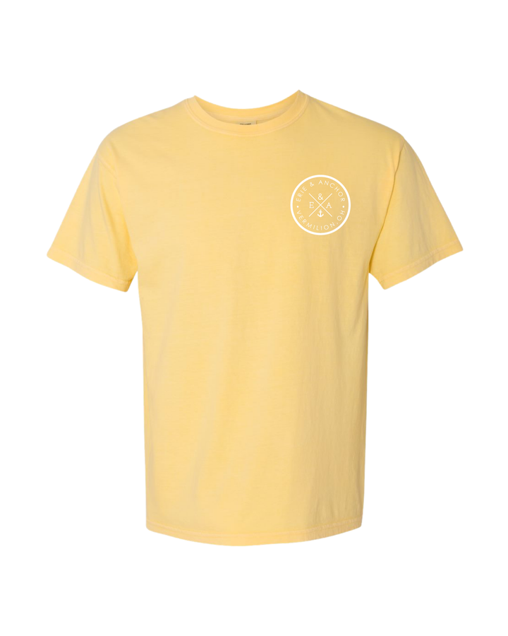 Unisex Signature Anchor Short Sleeve Tee- Butter