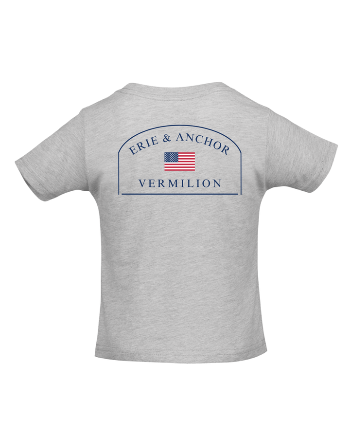 Infant Vermilion Flag Short Sleeve- Gray