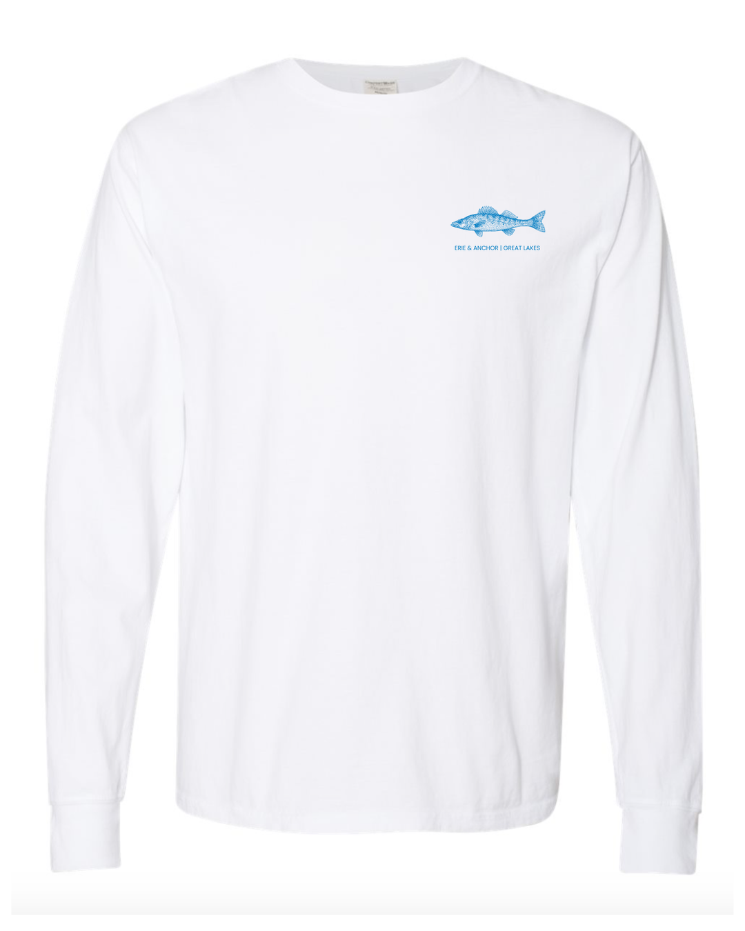 Unisex Fish Long Sleeve- White