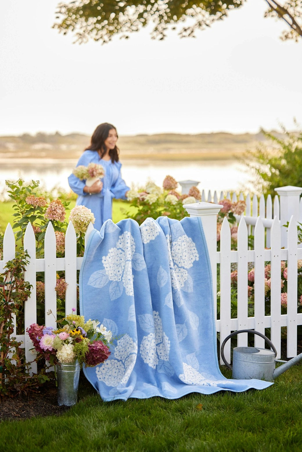 ChappyWrap Blanket- Hydrangeas Bluebell
