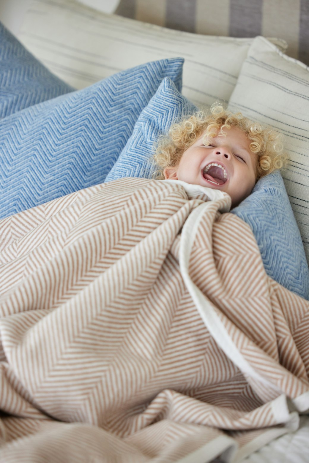 ChappyWrap Blanket- Harborview Herringbone Tan