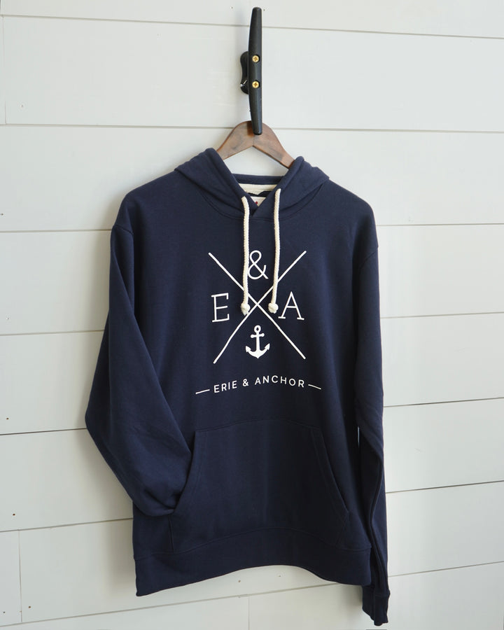 Crosswinds Lightweight Hoodie- Navy
