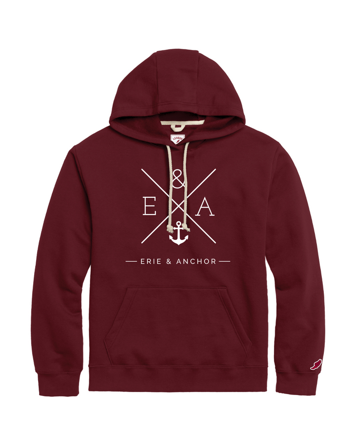 Crosswinds Lightweight Hoodie- Maroon