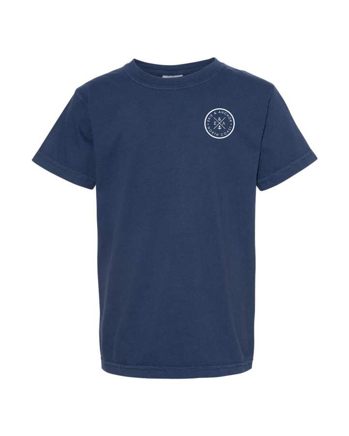 Unisex Signature Anchor Short Sleeve- Navy
