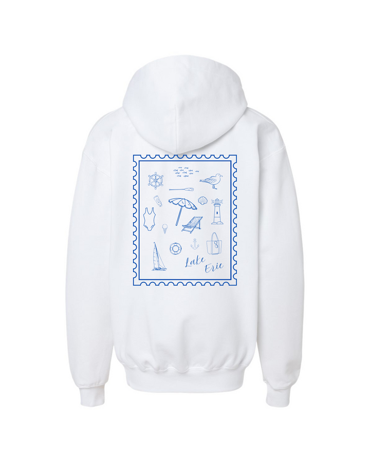 Unisex Beachside Hoodie- White
