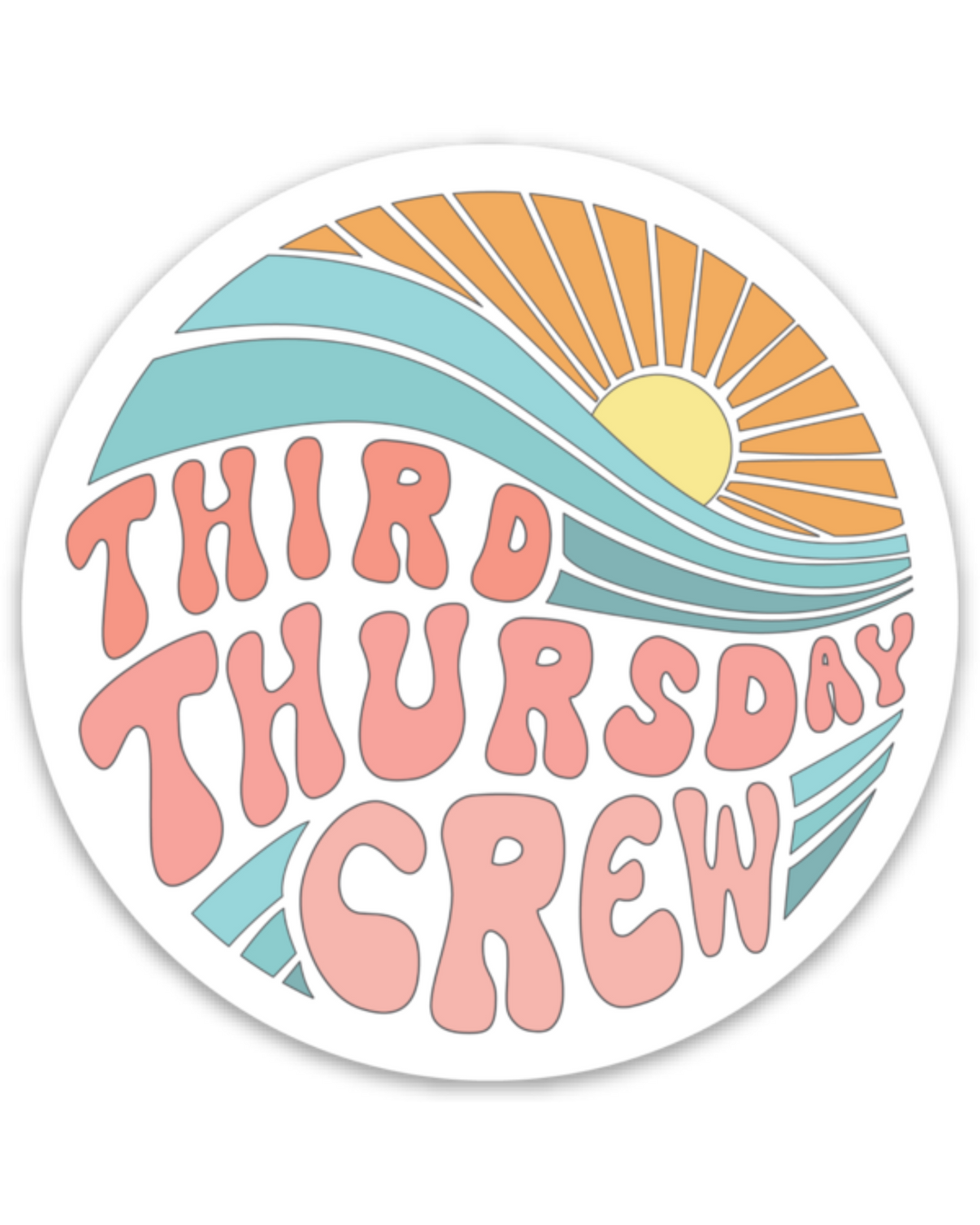 Thursday Sticker Note Third Thursday Crew Sticker โ Erie and Anchor