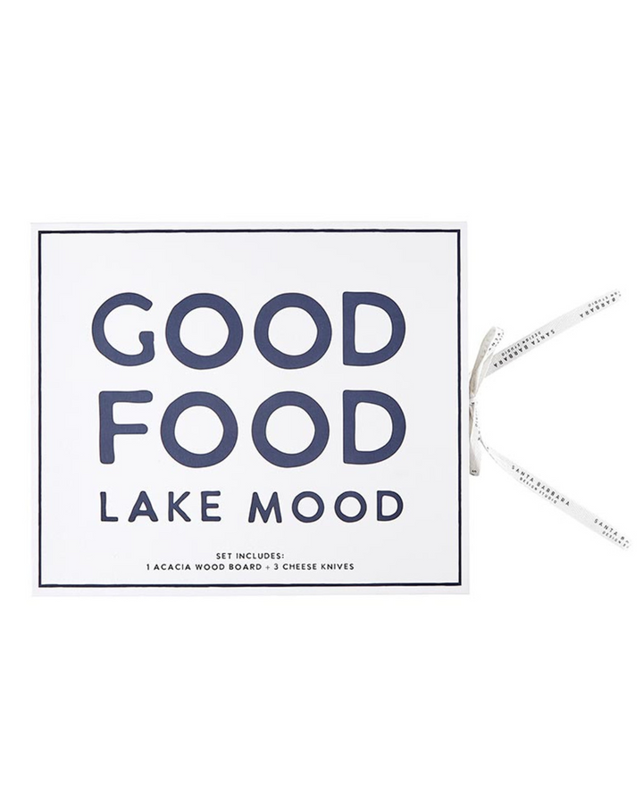 F2F Lake Mood- Cheese Board w Knives Box