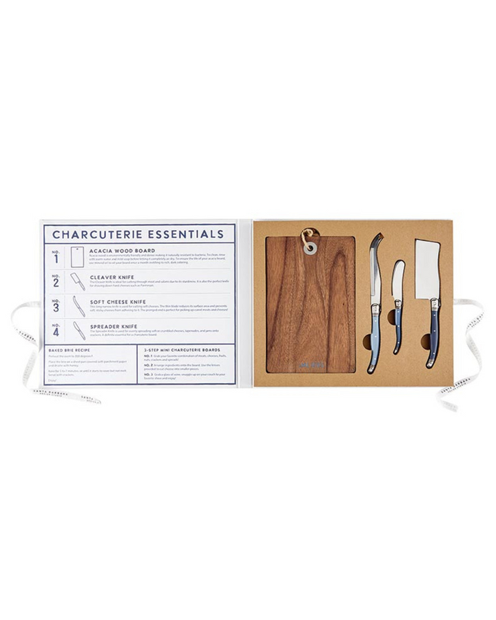F2F Lake Mood- Cheese Board w Knives Box