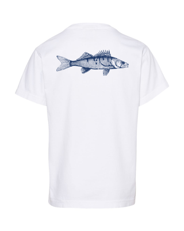 Unisex Fish Short Sleeve- White