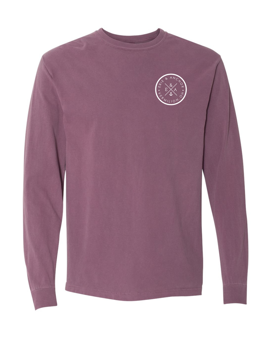 Signature Anchor Long Sleeve Tee-Berry