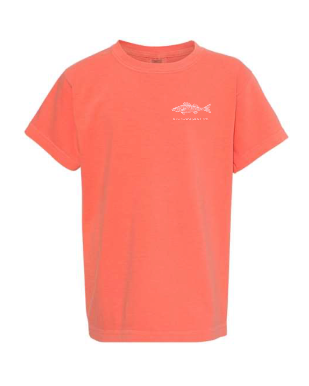 FINAL SALE Unisex Fish Short Sleeve- Neon Salmon