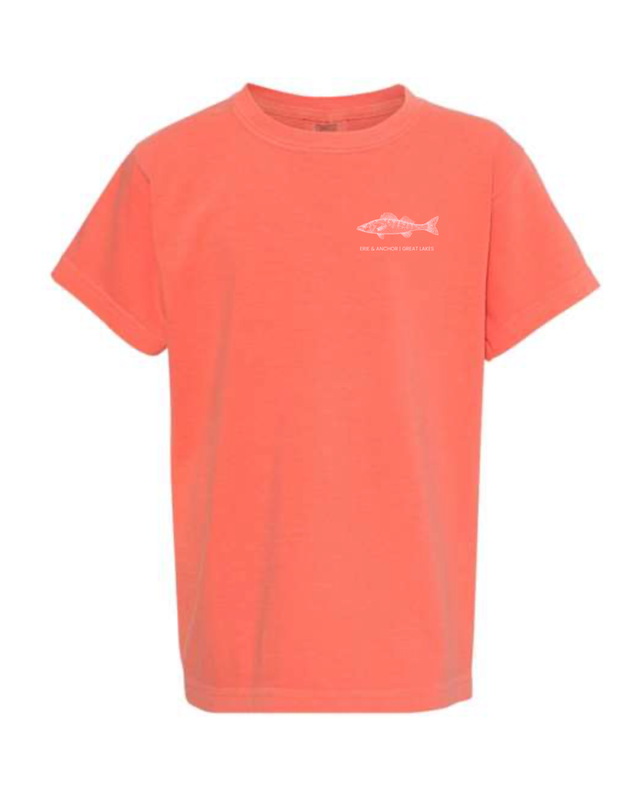 FINAL SALE Unisex Fish Short Sleeve- Neon Salmon