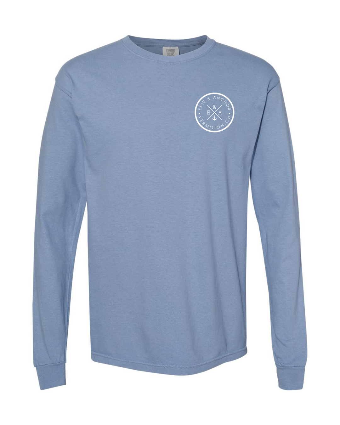 Signature Anchor Long Sleeve Tee-Denim