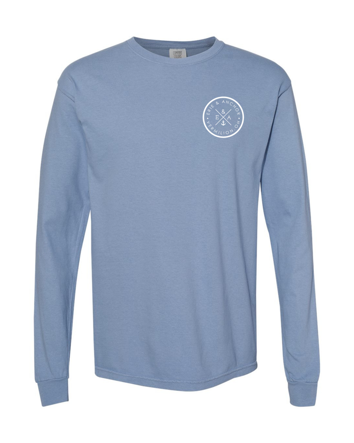 Signature Anchor Long Sleeve Tee-Denim
