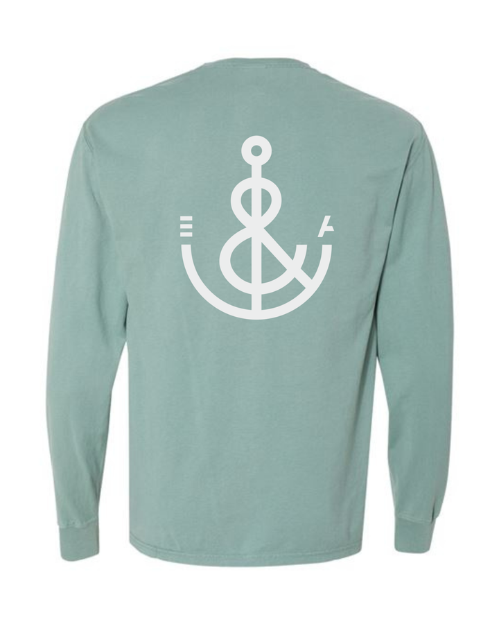 Signature Anchor Long Sleeve Tee-Seagrass