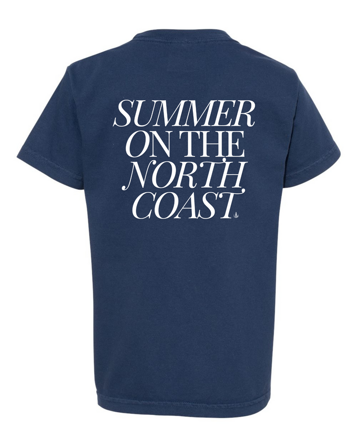 Unisex Summer On The North Coast Short Sleeve- Navy
