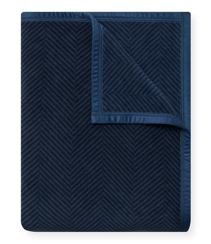 Chappywrap Blanket: Harborview Herringbone Deep Sea