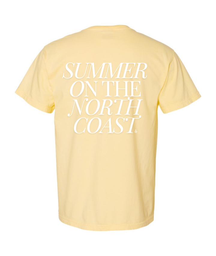 Unisex Summer On The North Coast Short Sleeve- Butter Yellow