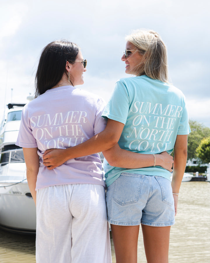 Unisex Summer On The North Coast Short Sleeve- Teal