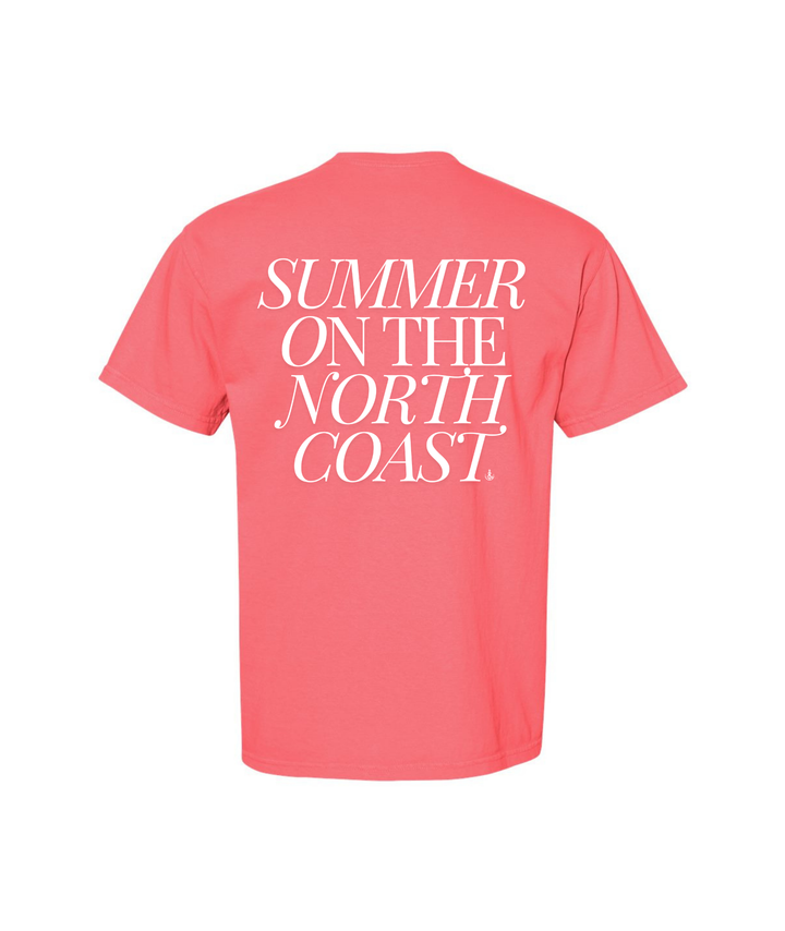 Youth Summer On The North Coast Tee- Coral