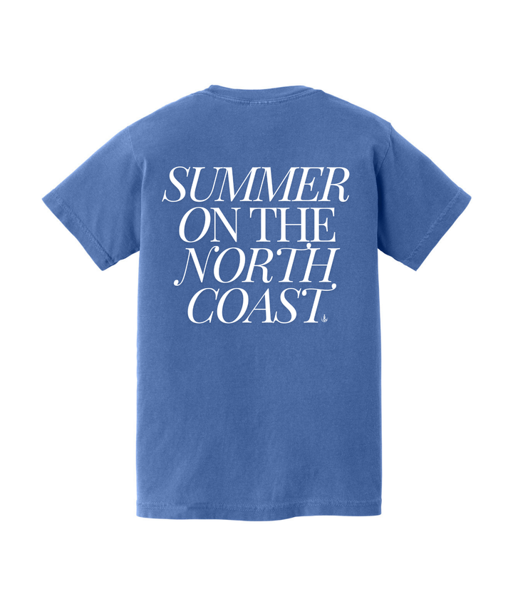 Youth Summer On The North Coast Tee- Washed Royal