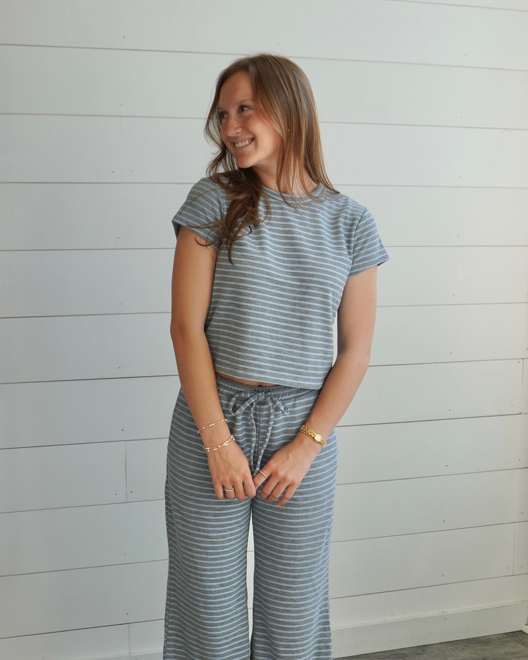 Striped Knit Lounge Pant