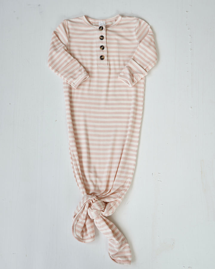 Lou Lou & Co. Harper Ribbed Knotted Gown
