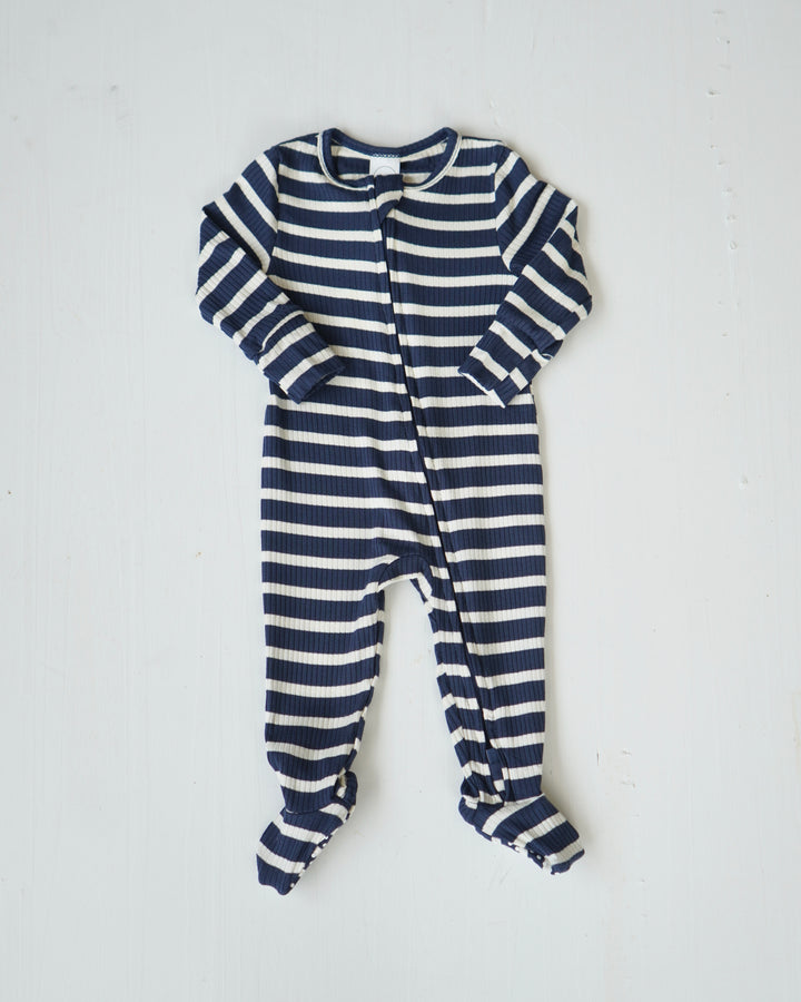Lou Lou & Co. Jack Ribbed Zipper Footies