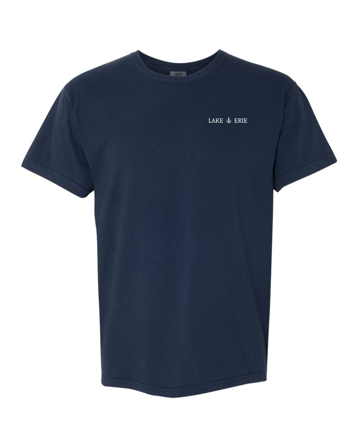 Unisex Holiday Sailboat Short Sleeve - Washed Navy