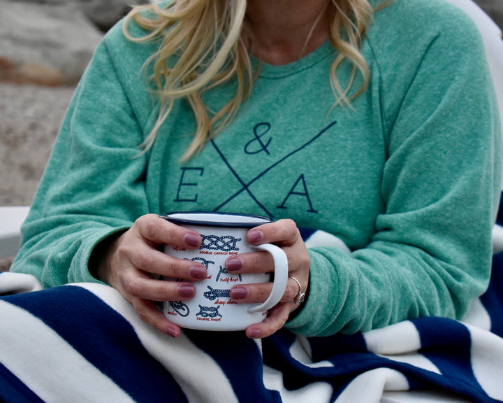 Enamel Nautical Coffee Mug