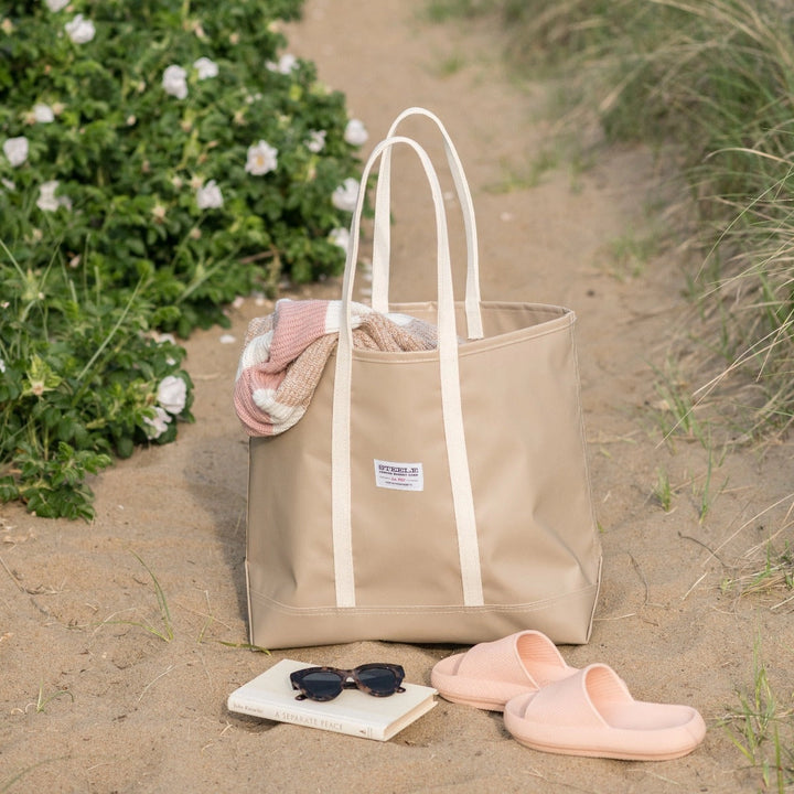Steeletex Medium Beach Tote- Tan
