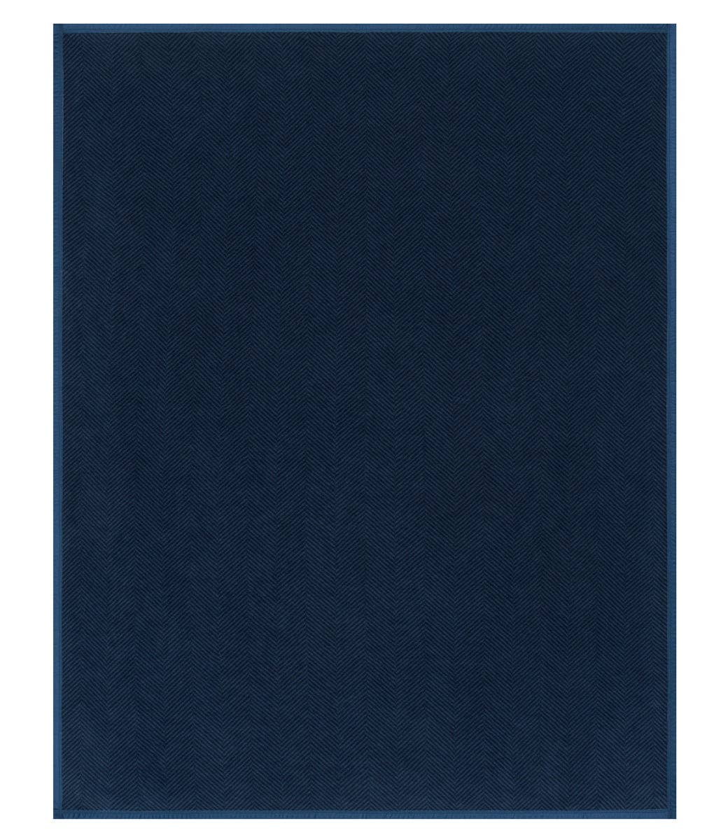 Chappywrap Blanket: Harborview Herringbone Deep Sea