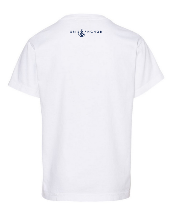 FINAL SALE Youth Lake Erie Flag Short Sleeve- White