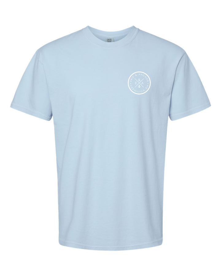 Unisex Huron Lighthouse Short Sleeve- Chambray