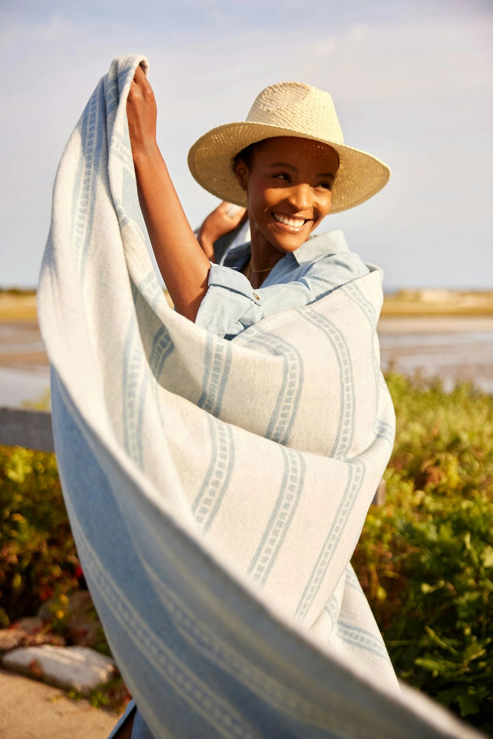 ChappyWrap Lightweight Blanket- Tile Stripe