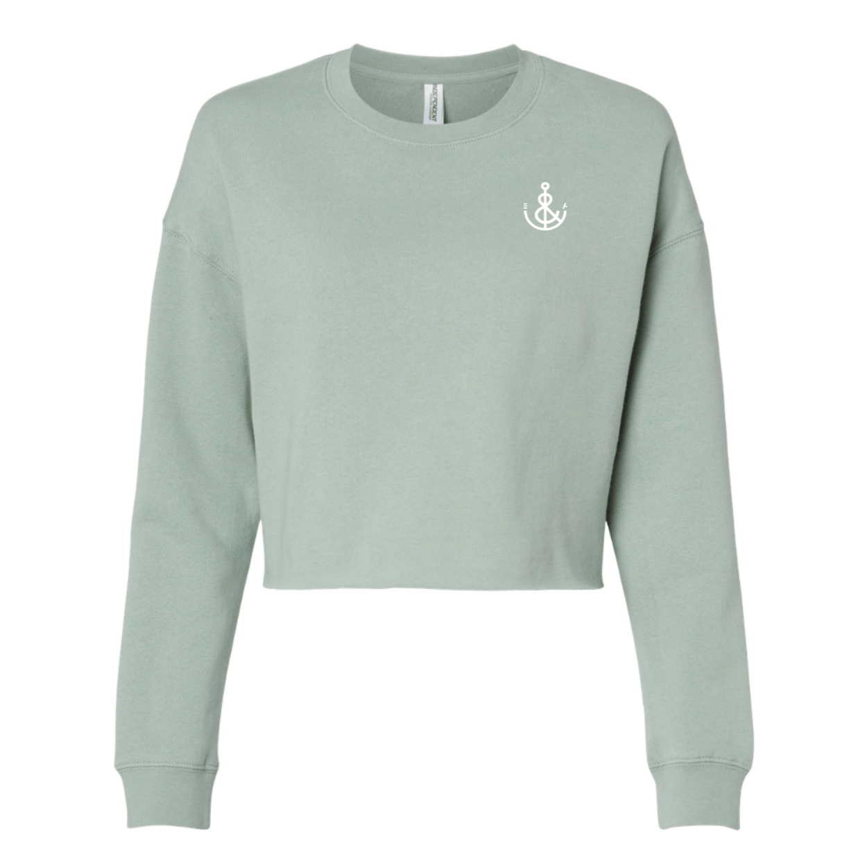 Women's Anchor Cropped Crew- Sage