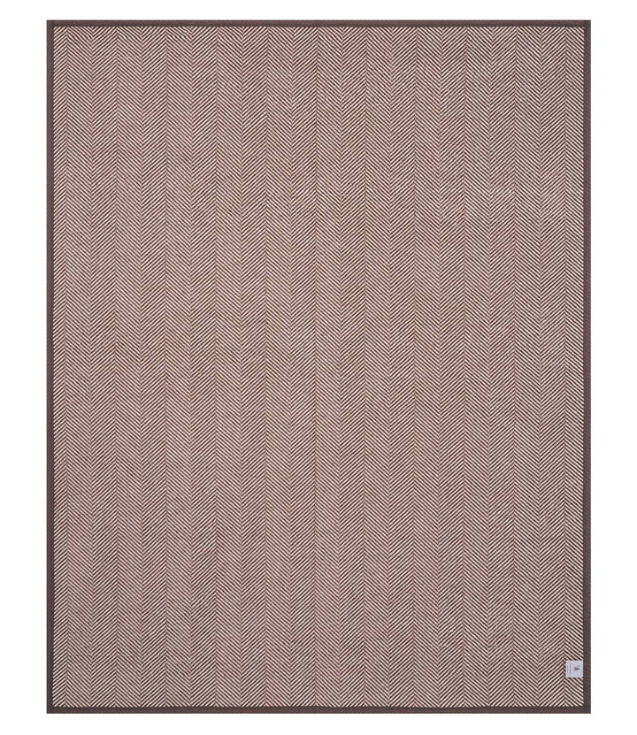 Harborview Herringbone Chocolate Blanket: Original