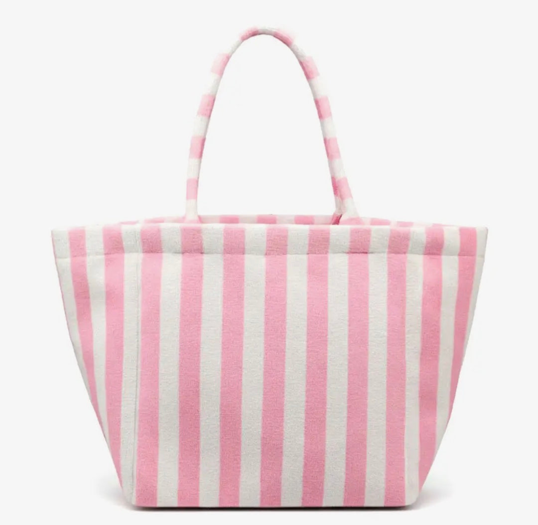 Striped Terry Tote Bag